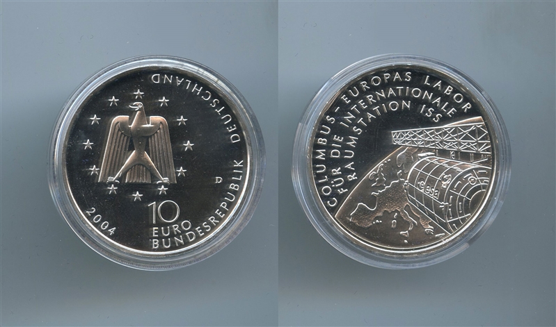 GERMANIA, 10 Euro 2004 D, "Columbus"