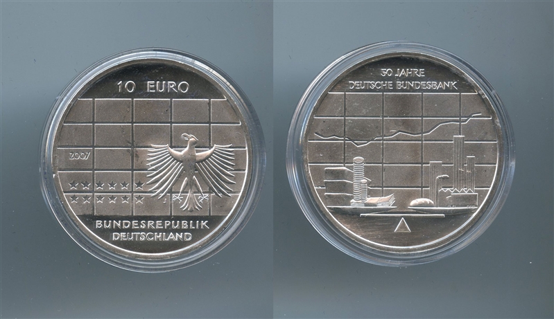 GERMANIA, 10 Euro 2007 J, "50 Bundesbank"