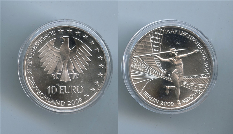 GERMANIA, 10 Euro 2009, "IAAF World Championships - Berlino"