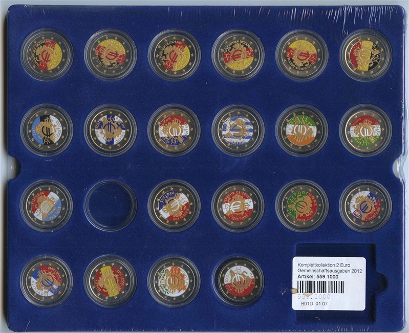 EUROPA, Serie di N 27 esemplari da 2 euro 2012