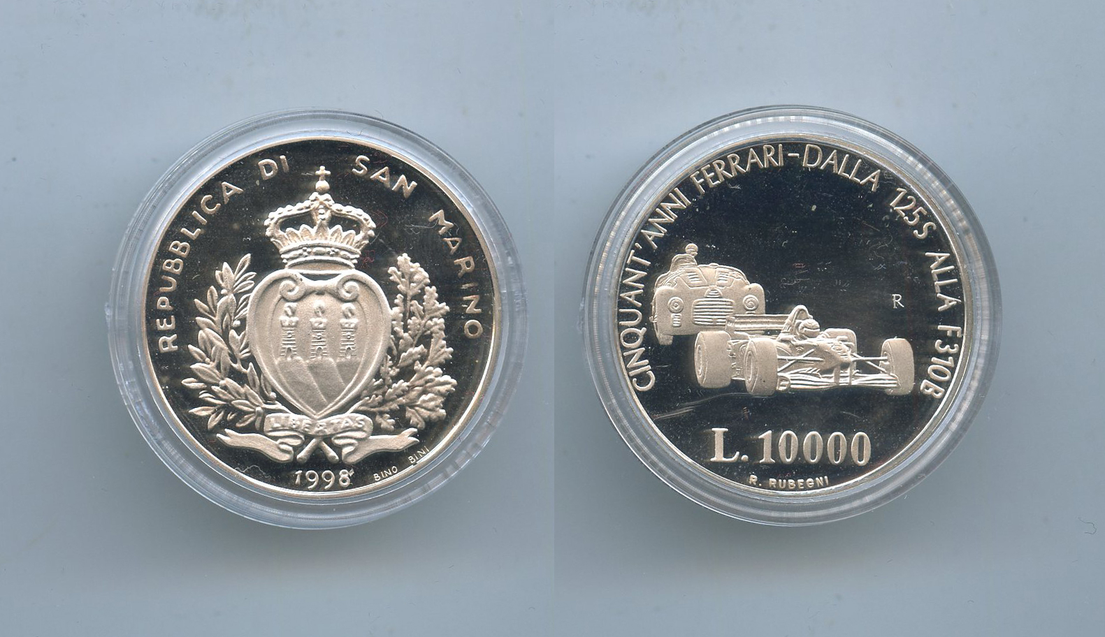 SAN MARINO, 10000 Lire 1998 "Ferrari"