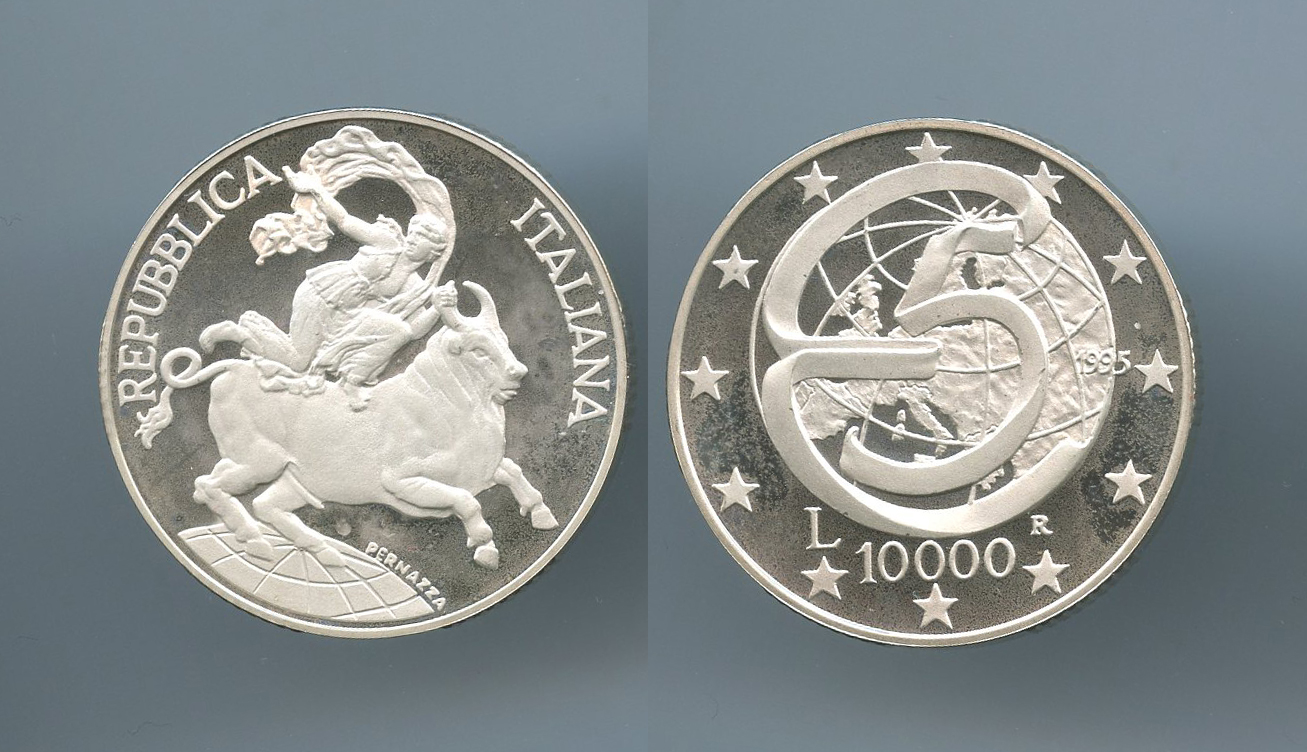 REPUBBLICA ITALIANA, 10000 Lire 1996 "Conferenza di Messina"