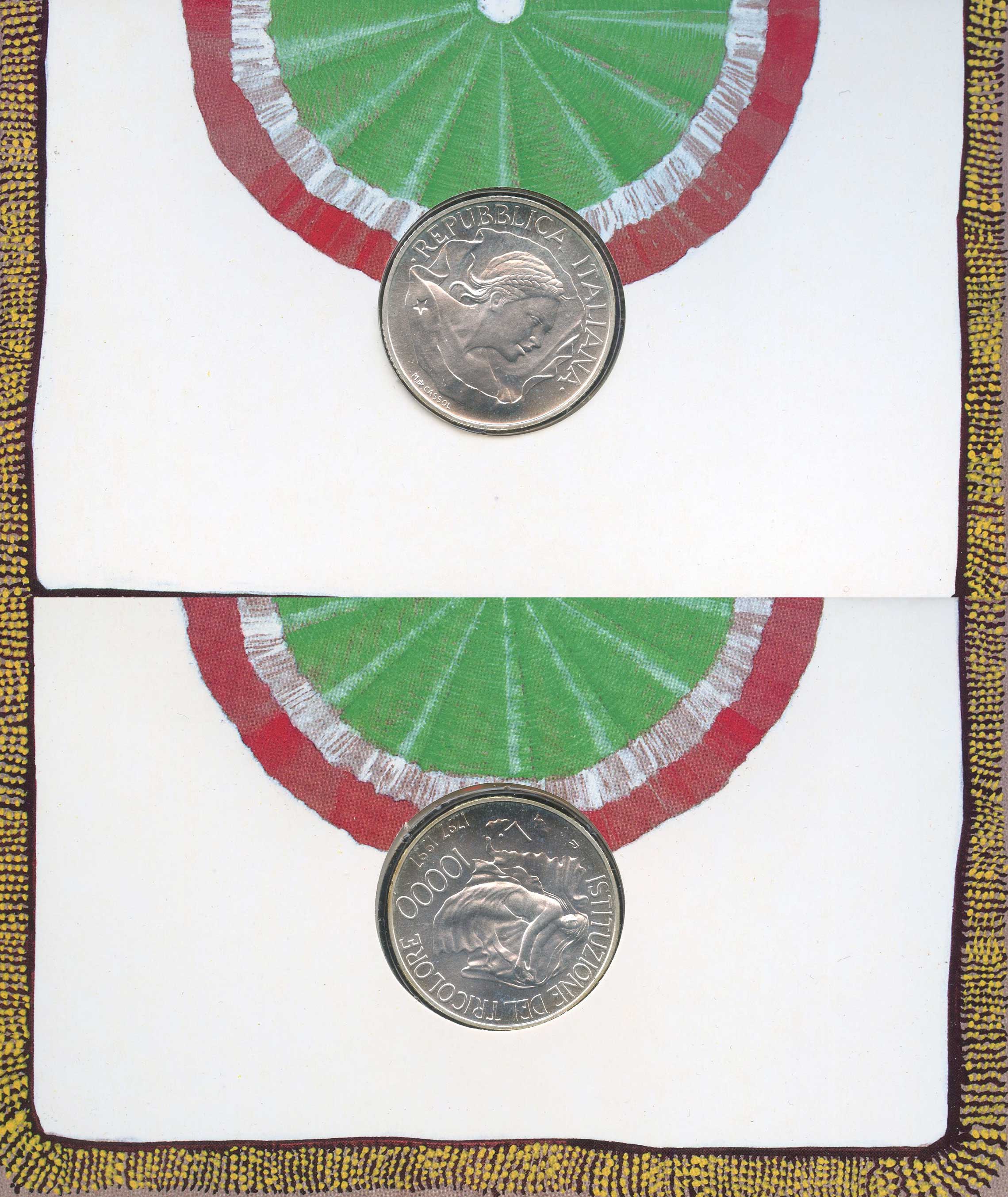 REPUBBLICA ITALIANA, 10000 Lire 1997 "Tricolore - 200Â° dellâ€™ istituzione"