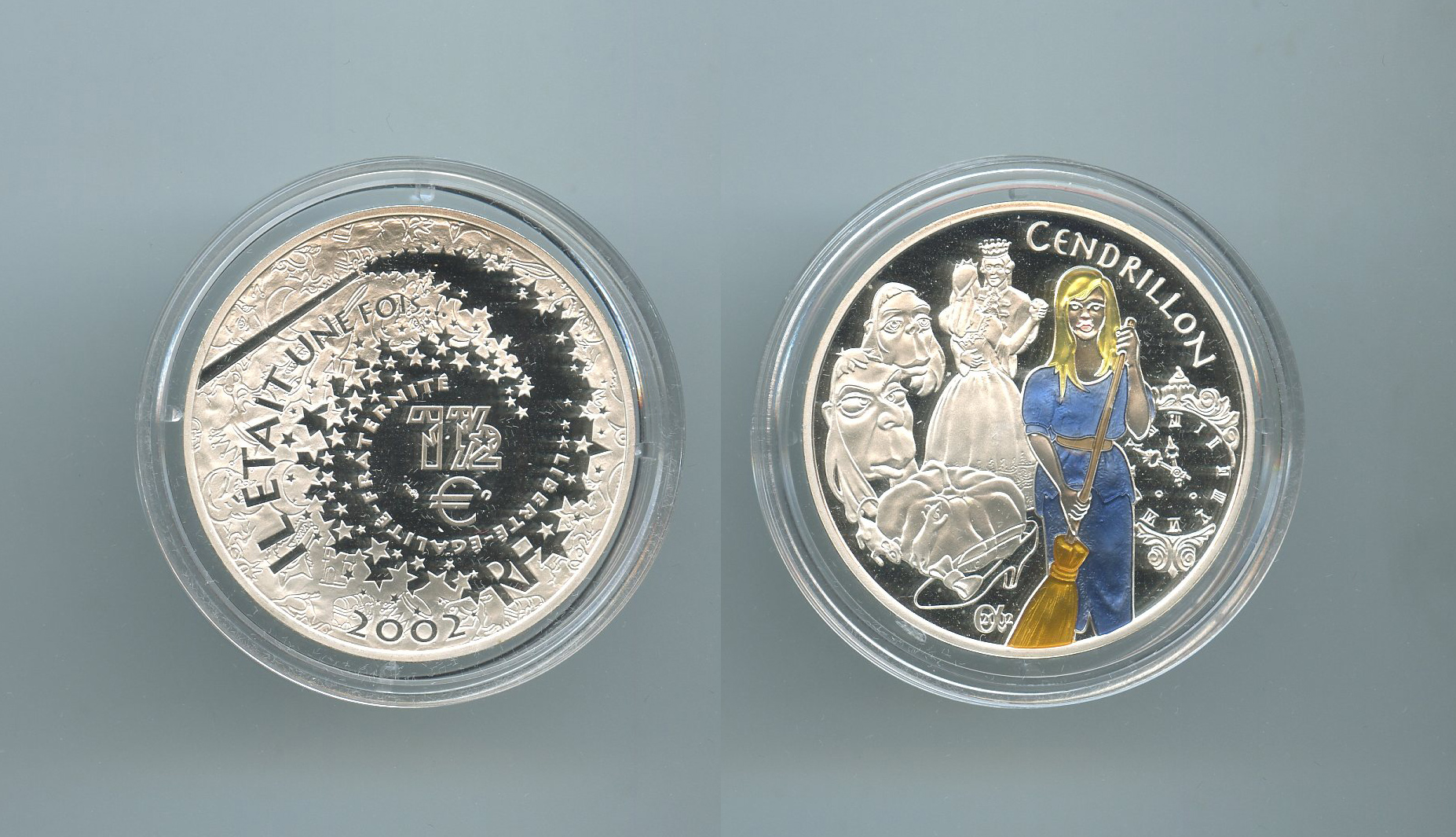 FRANCIA, 1-1/2 Euro 2002 "Cenerentola"