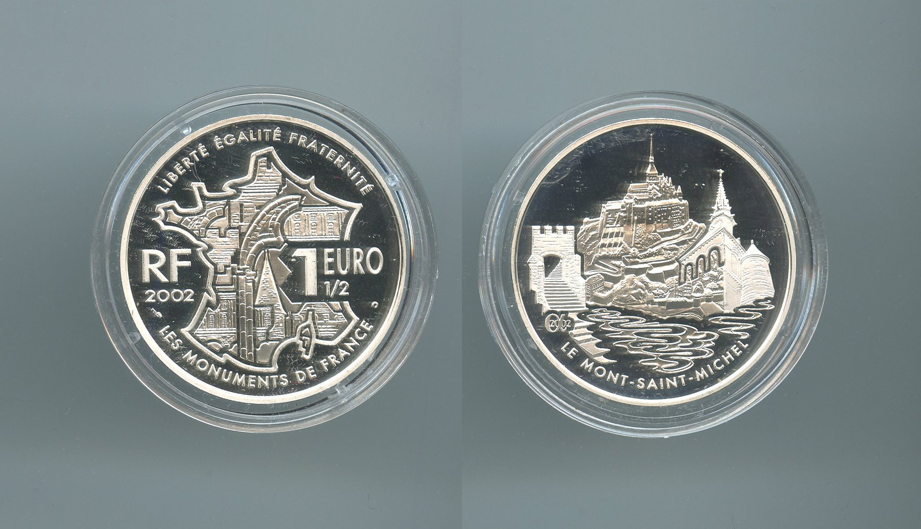 FRANCIA, 1-1/2 Euro 2002 "Le Mont St. Michel"