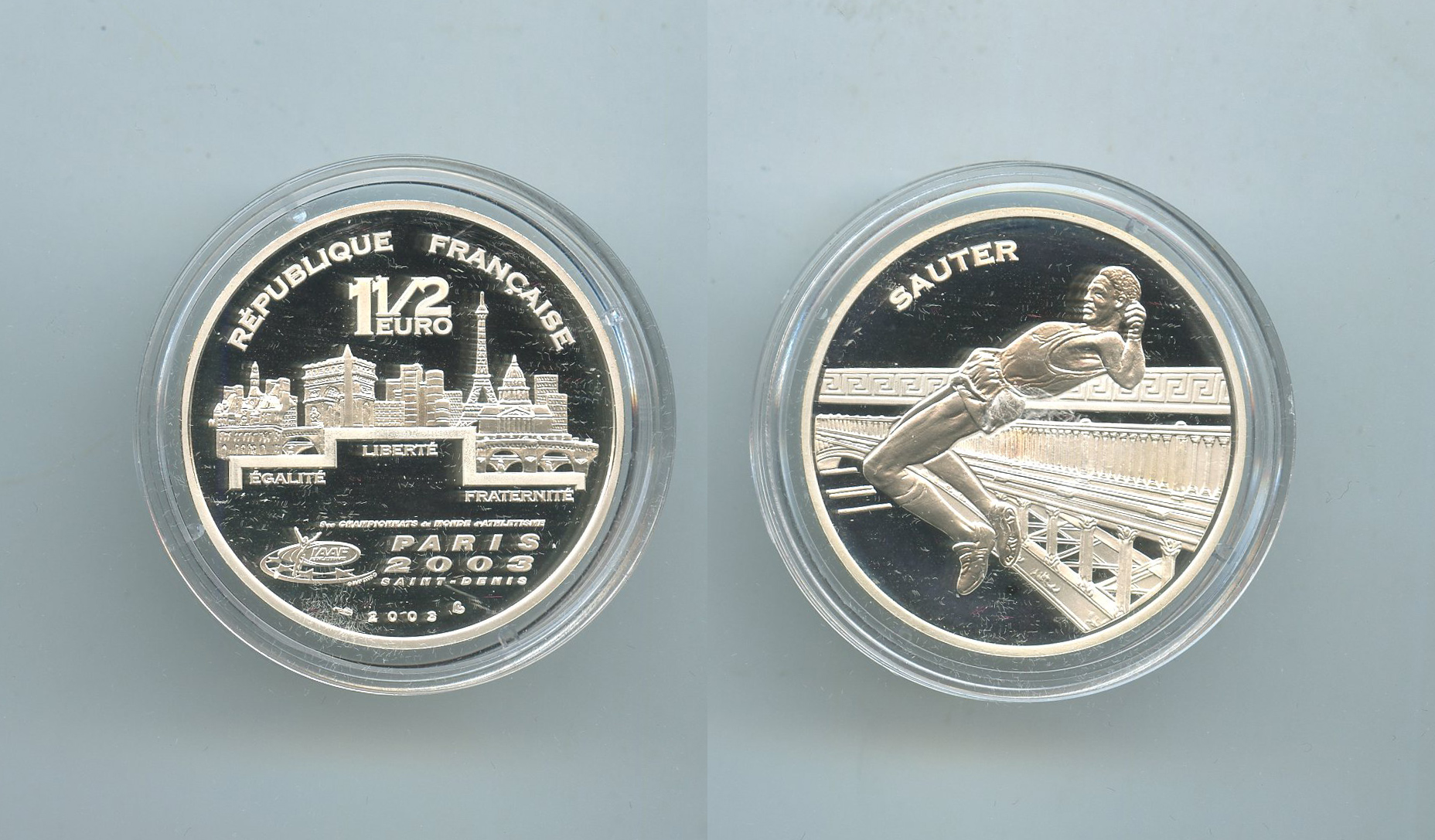 FRANCIA, 1-1/2 Euro 2003 "Campionati Mondiali di atletica - salto in alto"