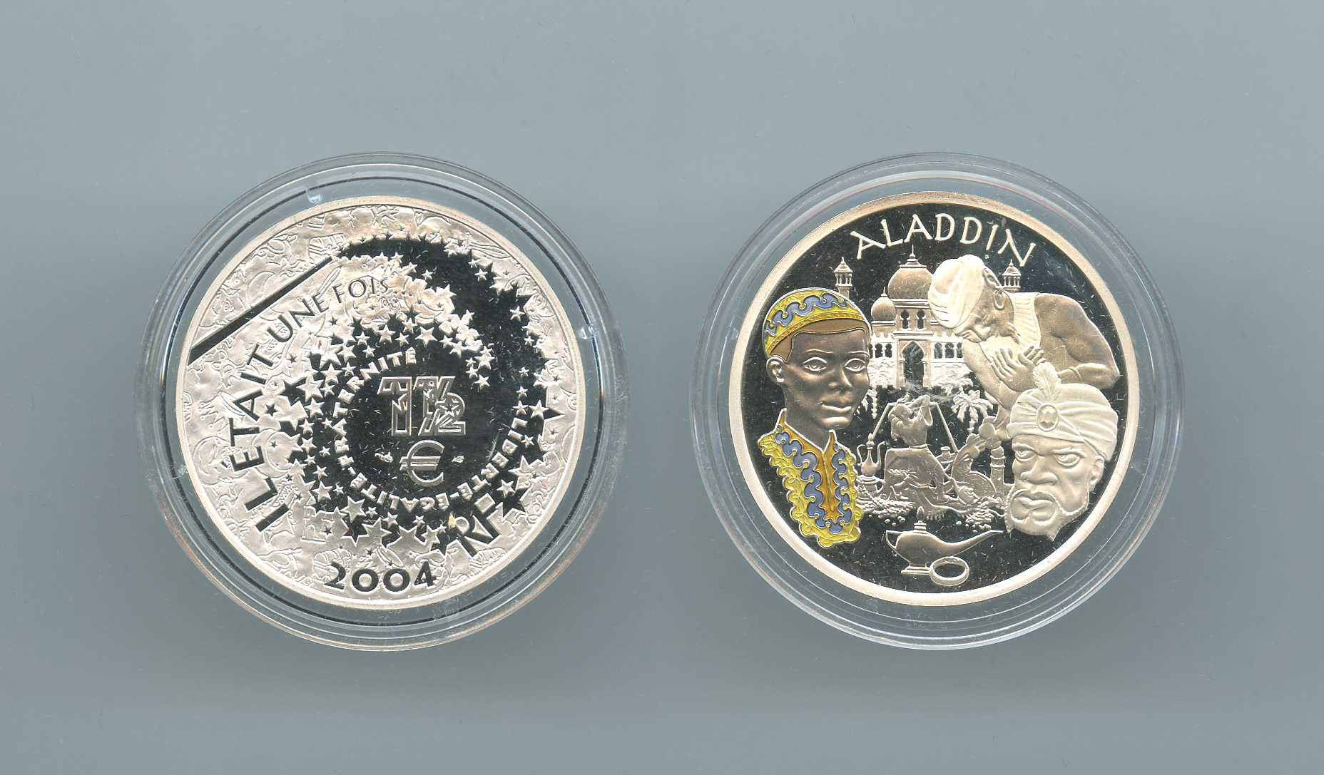 FRANCIA, 1-1/2 Euro 2004 "Aladdin"
